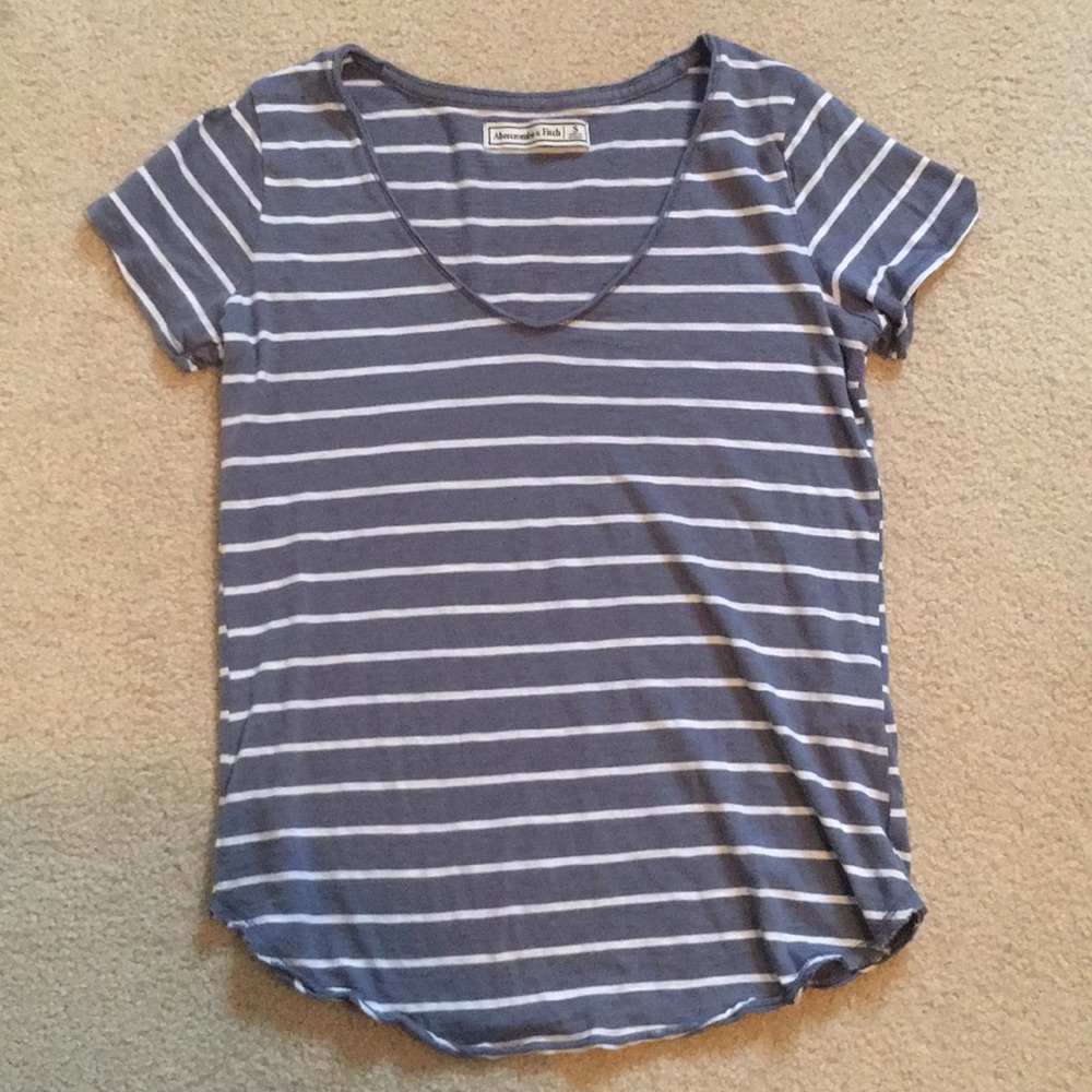 Blue/Gray Striped Tee